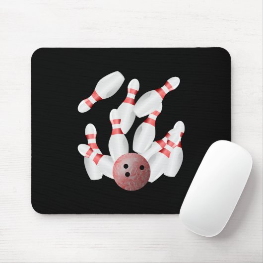 Tenpin Bowling Mousepad (Mit Mouse)