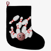 Tenpin Bowling Strike Großer Weihnachtsstrumpf (Vorderseite)