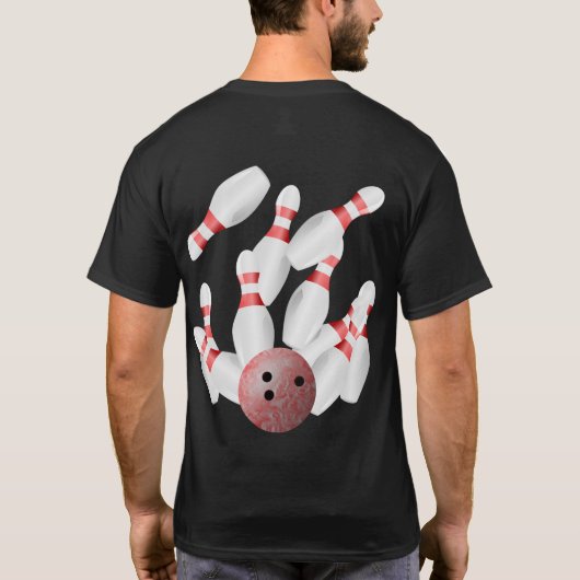 Tenpin Bowling Strike T-Shirt (Rückseite)