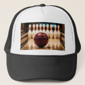 Tenpin Bowling Strike. Truckerkappe (Vorderseite)