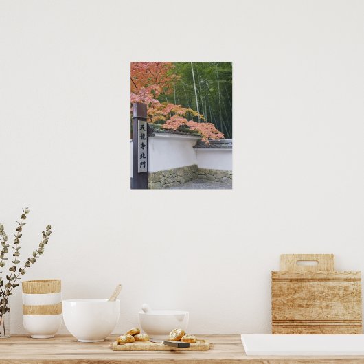 Tenryuji Temple North Gate Poster (Küche)