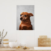 Tense Dog Meme Poster (Küche)