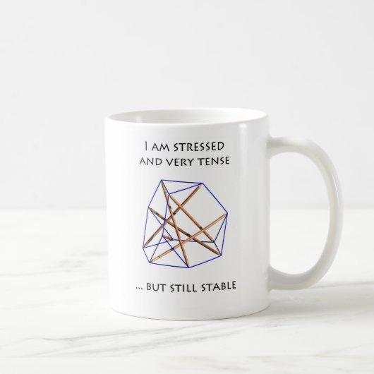 Tensegrity Mug -, spannt I am stressed and Kaffeetasse (Rechts)