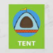 TENT-Flashcard für erstes T 1-Silbenfähiges Wort (Vorderseite)
