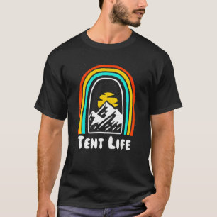 Tent Life Camping Summer Camper Tropisches Wandern T-Shirt