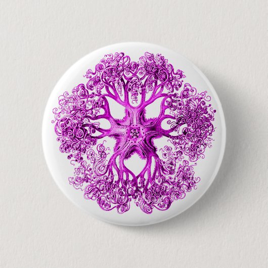 Tentacelabschnitt in rosa button (Vorderseite)