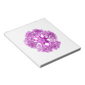 Tentacelabschnitt in rosa notizblock (angewinkelt)