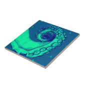 Tentacle, aquamariner und nautischer Oktopus Fliese (Seite)