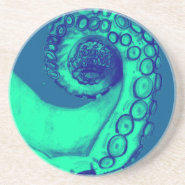 Tentacle, aquamariner und nautischer Oktopus Getränkeuntersetzer