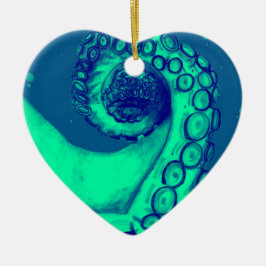 Tentacle, aquamariner und nautischer Oktopus Keramikornament