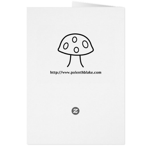 Tentacle Fraktal Halloween Card (Hinten)