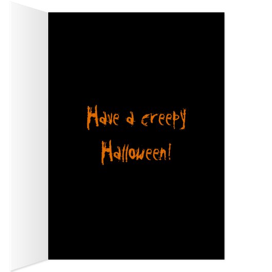 Tentacle Fraktal Halloween Card (Innen (Rechts))