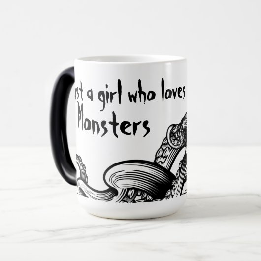 Tentacle Monster Book Tok Anpassen von Text oder N Verwandlungstasse (Vorderseite Links)