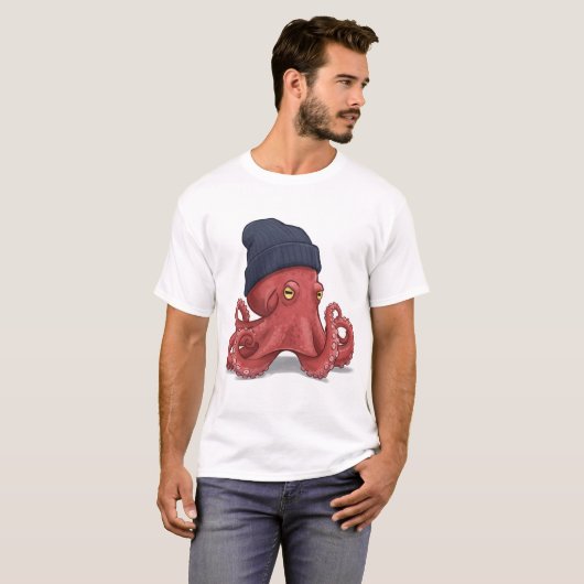 Tentacle Tägliche Freude T-Shirt (Vorne ganz)