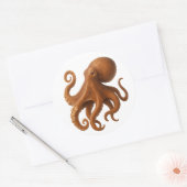 Tentacle Tango Runder Aufkleber (Umschlag)