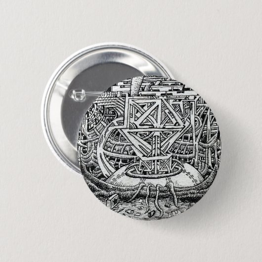 Tentacle Tank von Brian Benson Button (Vorne & Hinten)