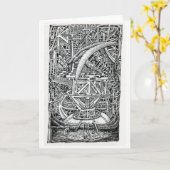 Tentacle Tank von Brian Benson Karte (Gelbe Blume)