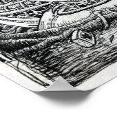 Tentacle Tank von Brian Benson Poster (Ecke)