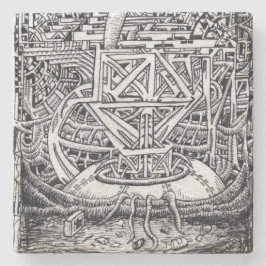 Tentacle Tank von Brian Benson Stone Untersetzer