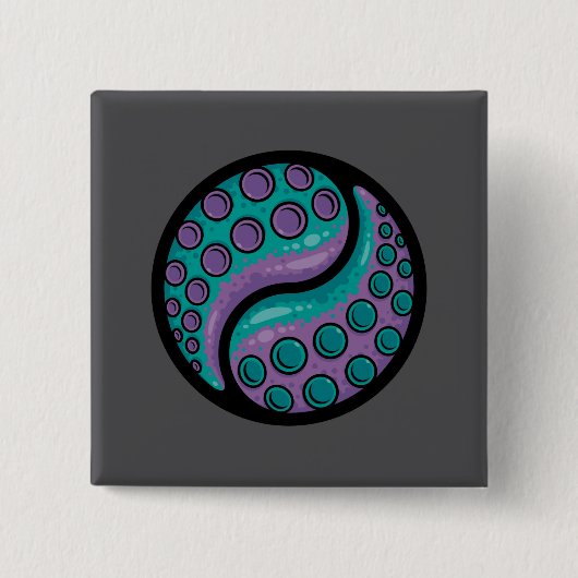 Tentacle Yin Yang Button (Vorderseite)