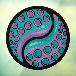 Tentacle Yin Yang Fensteraufkleber