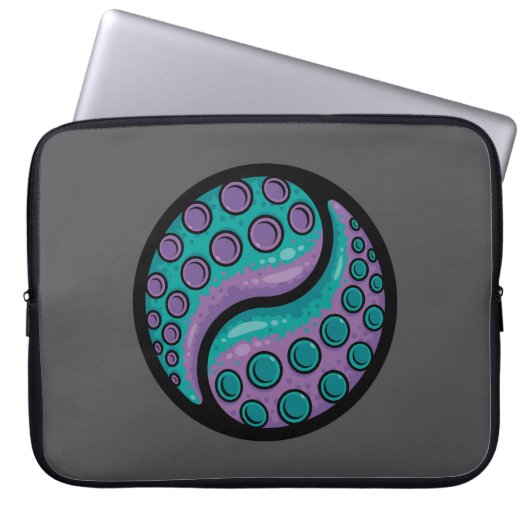 Tentacle Yin Yang Laptopschutzhülle (Vorderseite)