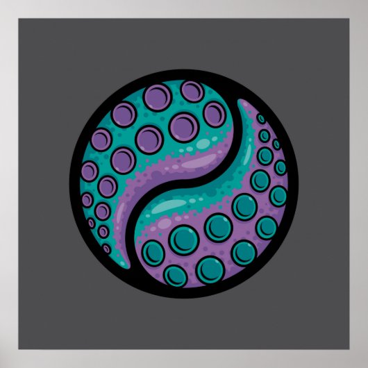 Tentacle Yin Yang Poster (Vorne)