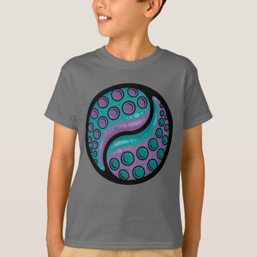 Tentacle Yin Yang T-Shirt (Vorderseite)