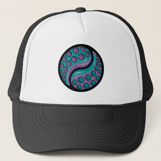 Tentacle Yin Yang Truckerkappe (Vorderseite)