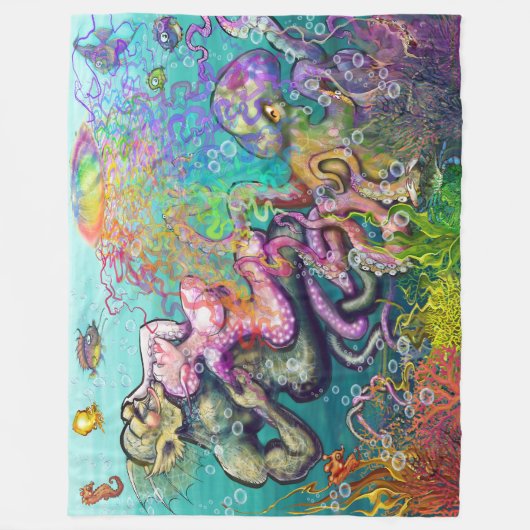Tentacles Fleecedecke (Vorderseite)