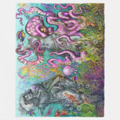 Tentacles Fleecedecke (Vorderseite)
