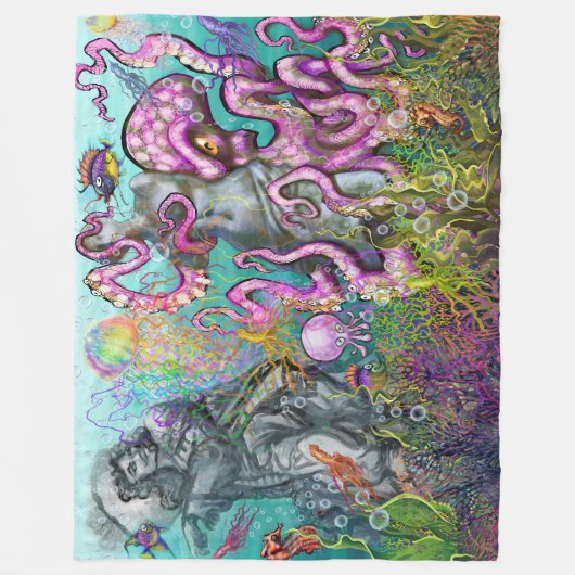 Tentacles Fleecedecke (Vorderseite)