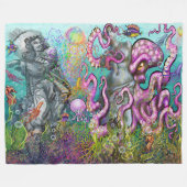 Tentacles Fleecedecke (Vorderseite (Horizontal))