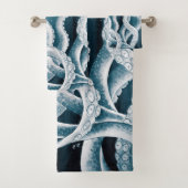 Tentacles Galaxy Blue Moon Rays Badhandtuch Set (Insitu)