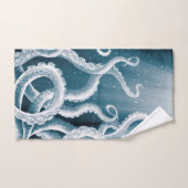 Tentacles Galaxy Blue Moon Rays Badhandtuch Set (Handtuch)