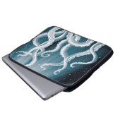 Tentacles Galaxy Blue Moon Rays Laptopschutzhülle (Vorne Knopf)