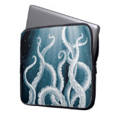 Tentacles Galaxy Blue Moon Rays Laptopschutzhülle (Vorderseite Links)