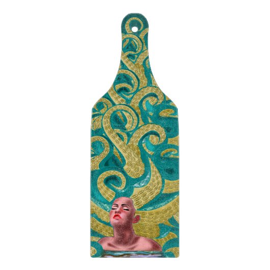 Tentacles Gold Schneidebrett (Vorderseite)