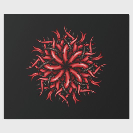 Tentacles Gothic Creepy Horror Geschenkpapier (Flach)