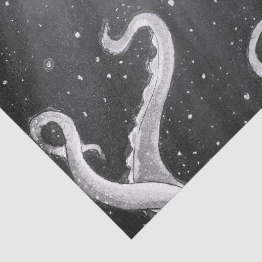Tentacles Moon Rays Seidenpapier (Ausschnitt)