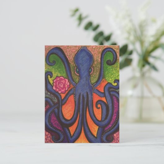 "Tentacles" Postkarte (Stehend Vorderseite)
