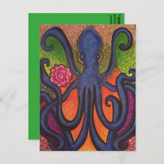 "Tentacles" Postkarte (Vorne/Hinten)