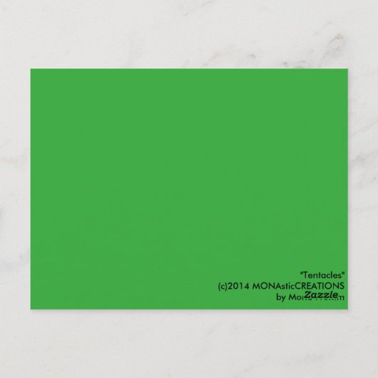 "Tentacles" Postkarte (Rückseite)
