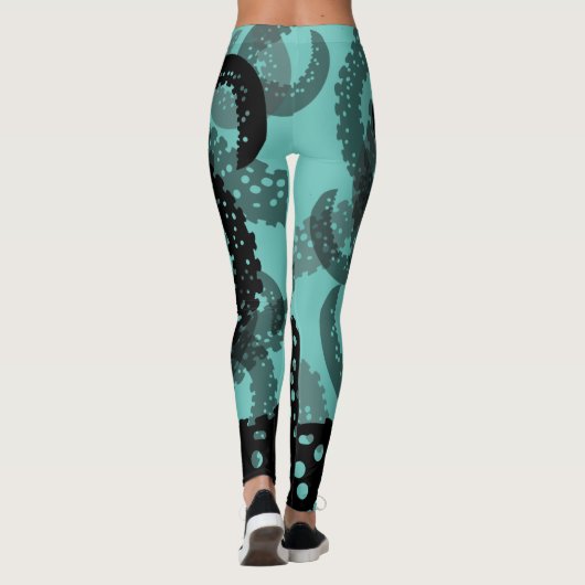 Tentacles verblasste Leggings (Rückseite)