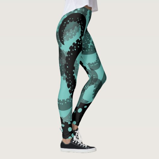 Tentacles verblasste Leggings (Rechts)