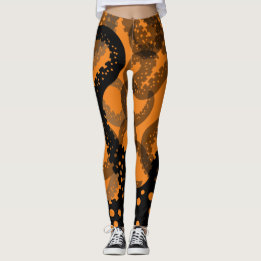 Tentacles verblasste orange Leggings