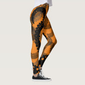 Tentacles verblasste orange Leggings (Rechts)
