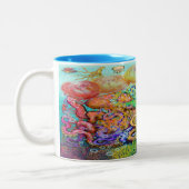 Tentacles Zwei-Tone-Kaffee-Tasse Zweifarbige Tasse (Links)