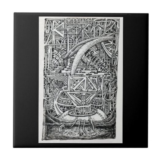 Tentakel-Behälter durch Brian Benson Fliese (Vorderseite)