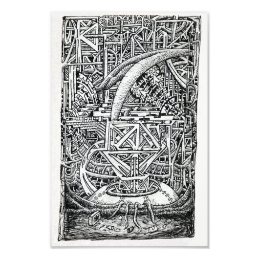 Tentakel Fotodruck (Vorne)